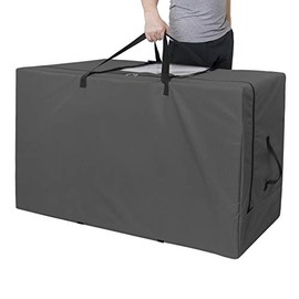 Cuddly Nest Folding Mattress Storage Bag Heavy Duty Carry Case for Tri-Fold Guest Bed Mattress (Fits Up to 6 Inches Queen Mattress, Black)