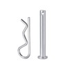 sourcing map 2x40mm Carbon Steel R Shaped Spring Cotter Clips