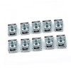 ULTECHNOVO 100pcs Motorcycle u Clip Nuts Manganese Steel Spire u