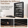 ASmileIndeep Pocket Knife Display Case, 6 Rows Knives Box Cabinet