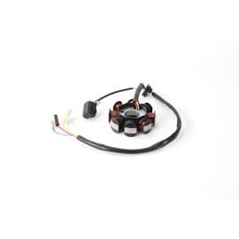 GY6 Magneto Stator 8 Coil with Magneto Flywheel Puller Kit for GY6 50cc 139QMB 139QMA Scooter Moped ATV Go-Kart Engine,High Performance Part(90°)