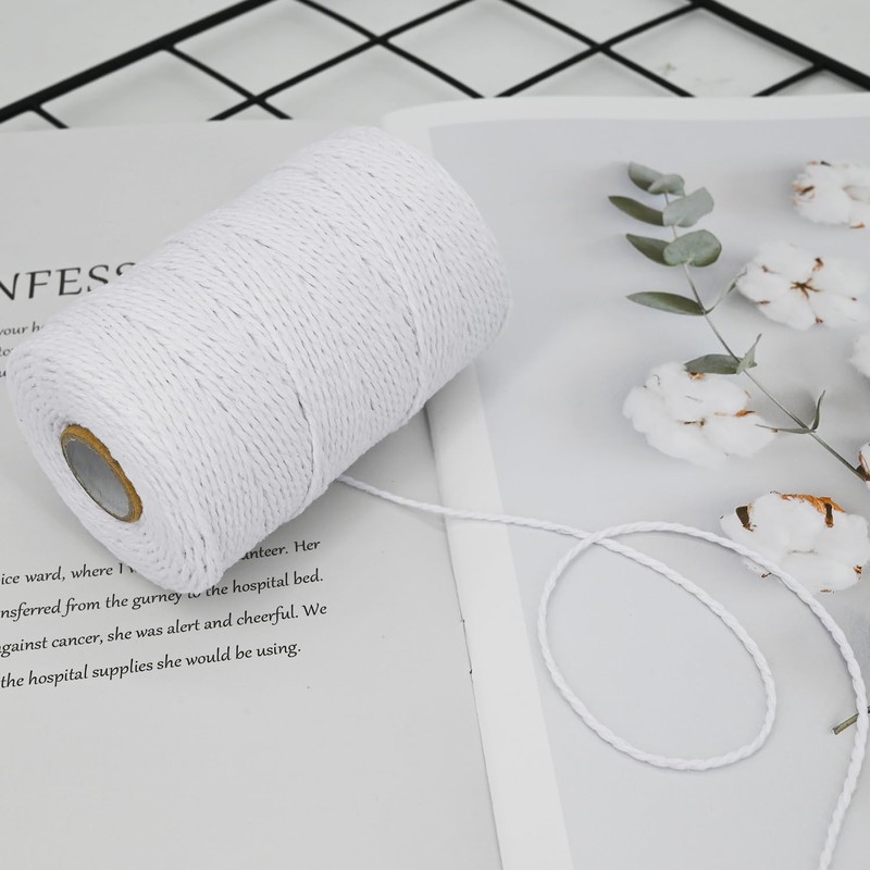Twine String,500 Feet Cotton Butchers Kitchen Twine String Cooking for