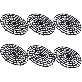 11 Inch Round Plant Riser Trivet Stand Pot Saucer Floor Protector Size Adjustable for Prevent Rot and Damage on Patio & Deck Carpet (6 Pcs)