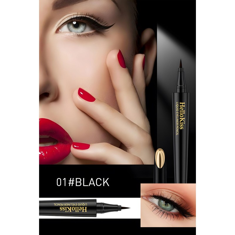 Hellokiss Black Liquid Eyeliner Pen, Quick Dry, Waterproof