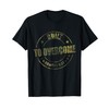 Built to Overcome Camo Gym Workout Christian Faith Scripture T-Shirt