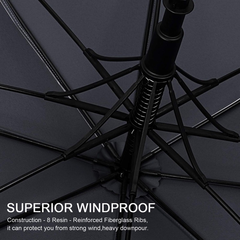 G4Free Vented UV Golf/Beach Umbrella 68" Arc, Auto Open Oversize
