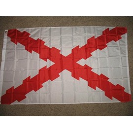 Spain Spanish Cross Of Burgandy 3X5 Ft Banner Flag