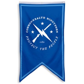 Aihccy Commonwealth Minutemen Banner Flag Man Cave Bed Room Home Office Party Decor 30x50 Inch