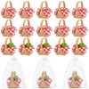 INTERWARM 24Sets Mini Woven Baskets with Handles Bulk, Mini Picnic