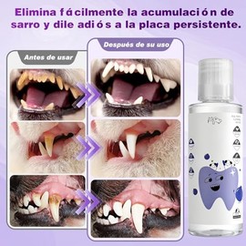 2PCS Aditivo Dental Perros, Limpieza Dental para Perro, Aditivo para el Aliento del Perro en el Agua, Refresca el Aliento y Mantiene un Entorno Bucal 