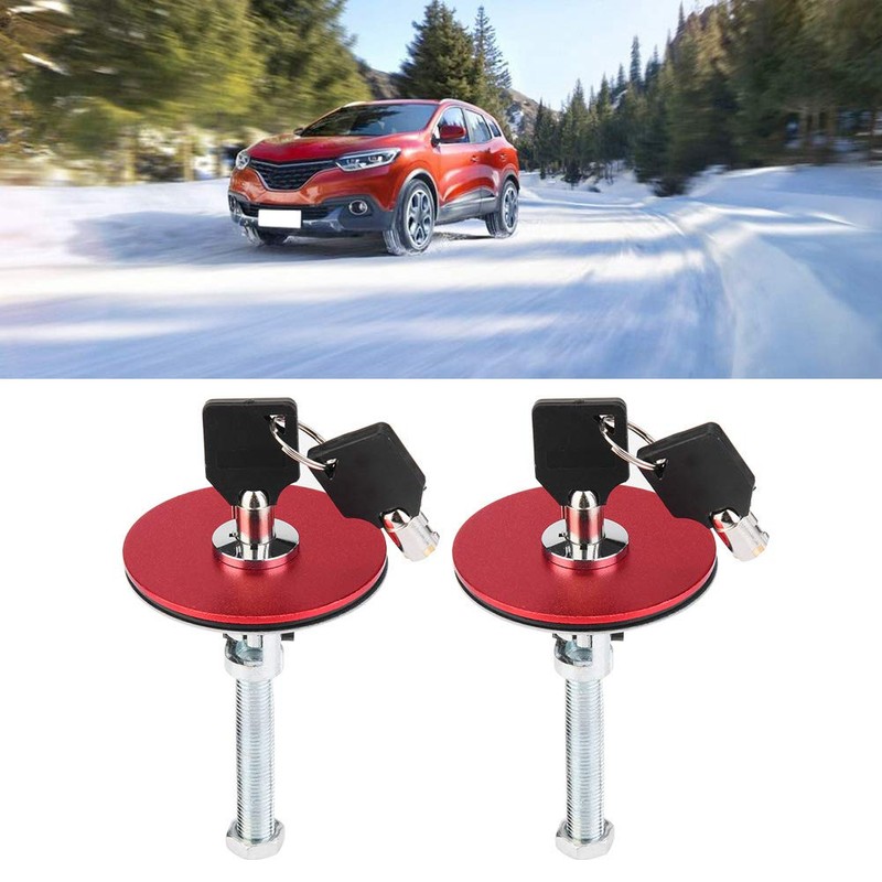Acouto Car Hood Lock Pin Aluminum Alloy Universal Engine Hood