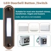 Metal Lighted Doorbell Button, Heavy Duty Metal Wired Door Bell