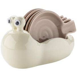 Ceramic Spoon Rest for Stove Top Coffee Spoon Holder for Kitchen Counter Cooking Utensil Rest Set of 4 (Cream Yellow)