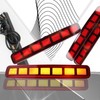 PGTOPONE Upgrade LED Rear Bumper Reflectors Light Fog Brake Tail