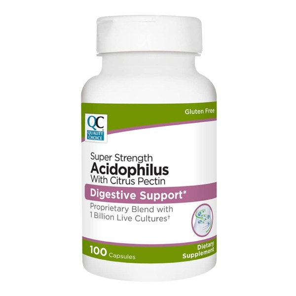 Quality Choice Digestive Support Acidophilus with Citrus Pectin – 100
