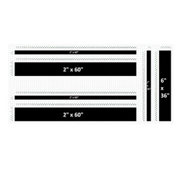 2 and 6 Inch Double Offset Vinyl Rally Racing Stripes, Fits Dodge Ram Pickup Truck, Purple