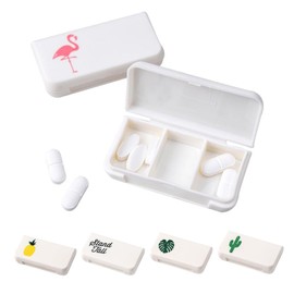 5 Stück Pillendose Klein für Unterwegs,3 Fächer Tablettenbox 1 Tag,Mini Pillenbox,Medikamentenbox Klein,Supplement Box,Tragbare 1 Tage Pillen Organizer,Tragbare Pillendosen für Vitamine & Medikamente