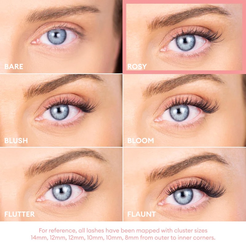 Silly George Pop-On Lashes - DIY 1-Step Pre-Glued Faux Eyelash