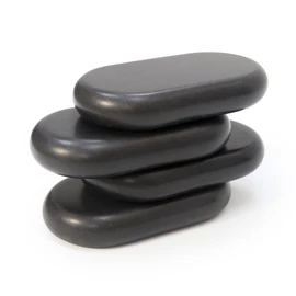 Master Massage 4 Pieces XXL Oversized Super Extra Large Oval Shape Basalt Massage Hot Stone Warm Stone Set Spa-Beauty-Salon 6” x 3.4“x 1.1”