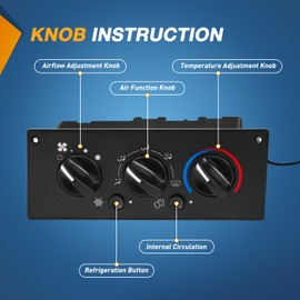 Nilight A/C Heater Climate Control Module Switch Compatible with 2002 2003 2004 2005 2006 Kenworth T800 W900 C500 T600A Truck Replacement Air Conditioning Panel