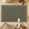 AIBIIN Waffle Pattern Bath Mat Super Absorbent Non Slip Machine