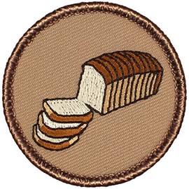 Sliced Bread Patrol Patch - 2" Diameter Round Embroidered Patch (Iron-on)