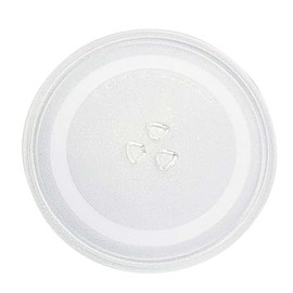 GC GLOBALCOMMERCE Piatto in Vetro Universale Girevole da 24,5 cm per Forno a Microonde Con 3 Fissaggi, PIA245