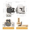 Chibery 10 Pack 1-1/4" Overlay 3D Soft Close Concealed Hinge