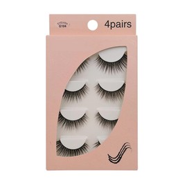 Matsudaya (G104) 4 Pairs G1 Series False Eyelashes Ultra Dense Recitals Stage Use Everyday Makeup Natural Cute Long Eyelashes Extensions Luxury Fake Eyelashes