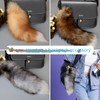 Iivos Fluffy Therian Tail Keychain - Soft Fur, Realistic Colors,