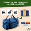 Eco Chic Recycled Cabin Holdall Bag, Lightweight Foldable Carry-On Luggage