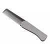 KuZHEN Peine Plegable De Bolsillo Portátil Cabello Barba Metal
