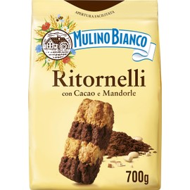 Mulino Bianco Biscotti Frollini Ritornelli con Cacao e Mandorle, Senza Olio di Palma, Colazione Ricca di Gusto, 700 g