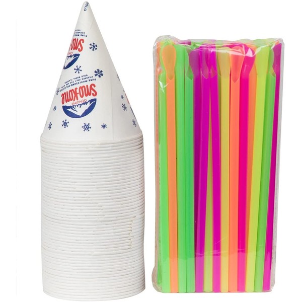 Cups and Straws (50 Cups & 50 Straws)