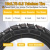 10x2.75-6.5 Scooter Tire, Electric 10 inch Rubber Tubeless Wheels Off-Road