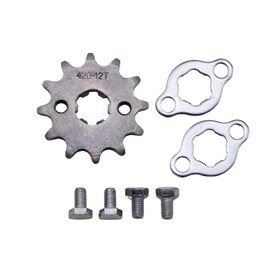 Trkimal Motorrad Vorderes Kettenrad für 50cc 70cc 90cc 110cc 125cc Dirt Pit Bike, Mini Bike, TaoTao, Roketa, Coolster, Sunl, Lifan, Loncin, ATV, Quad, 4 Wheeler, Moped (420-12T, 17MM)