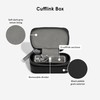 Stackers Pebble Black Cufflink Box