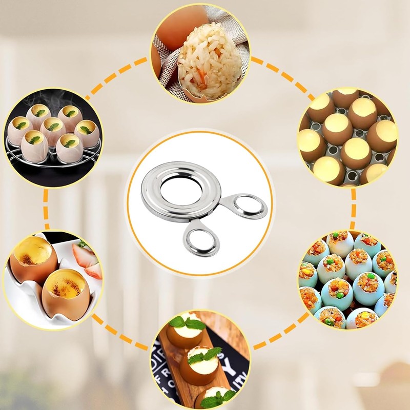 Egg Cutter,1 Pcs Stainless Steel Egg Cutter,Egg Opener Kitchen Gadget