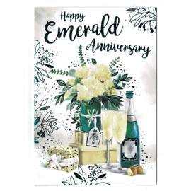 Emerald Anniversary Card 'Happy Emerald Anniversary'