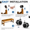 Cinnvoice 12 Pcs 2 Inch M8 Threaded Caster Office Chair
