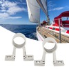 2Pcs Marine Boat Hand Rail Fitting Center Support Bracket Stanchion