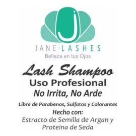 Jane Lashes 1 Lt Lash Shampoo Pestaña Mink Refill + 1 Envase Espuma 50ml