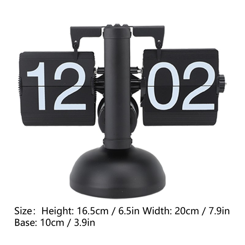 Flip Clock Large Number Battery Powered 304 Stainless Steel Tabletop