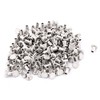 200 Pcs M4 x 6mm Aluminum Flat Head Semi-Tubular Rivets