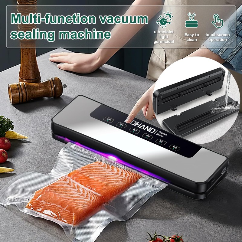 MDHAND Vacuum Sealer Machine, Fast-Compact/Multi-Functional Food Saver Vacuum Sealer Machine