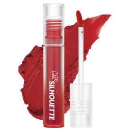 I'M MEME Lip Silhouette Matte Velvet Tint - 02 Highteen Red (Orange Red Shade) | Lip Stain, Vivid Color, Long Lasting, Moisturizing & Hydrating, Light-weight, Matte Finish, Makeup, 4mL