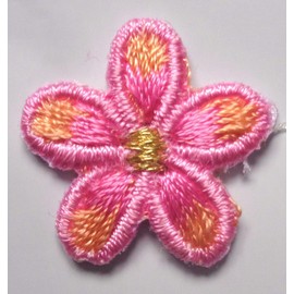 IRON ON PATCH APPLIQUE - FLOWER 3/4"