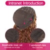 Highlight Wigs V Part Wig Kinky Curly Synthetic Half Wigs