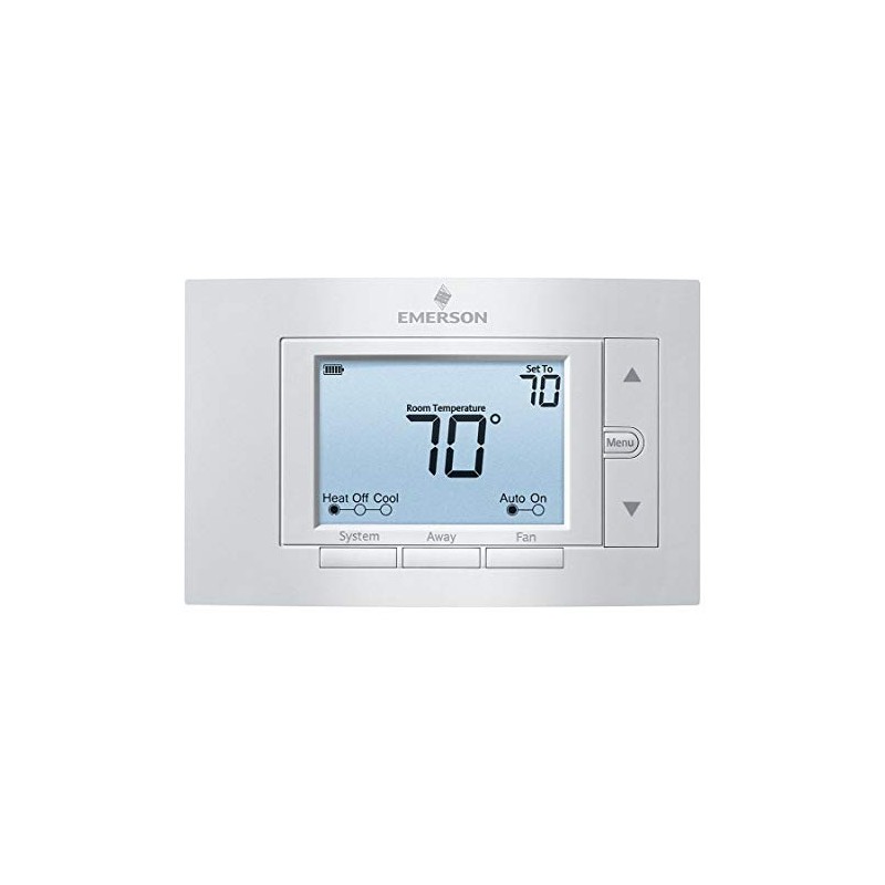Emerson Low Voltage Thermostat, Stages Cool 2, Stages Heat 4