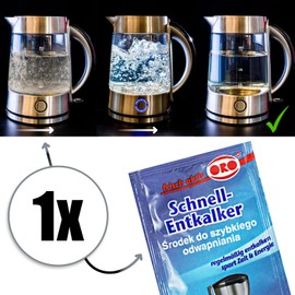 10x 15g Orofix Schnell-Entkalker - Anti-Kalk-Pulver - Entkalkung für Haushaltsgeräte, Wasserkocher, Kaffeemaschinen - Einfach anzuwenden, langanhaltend, rückstandsfrei - Kalkreiniger (10 x 15g)
